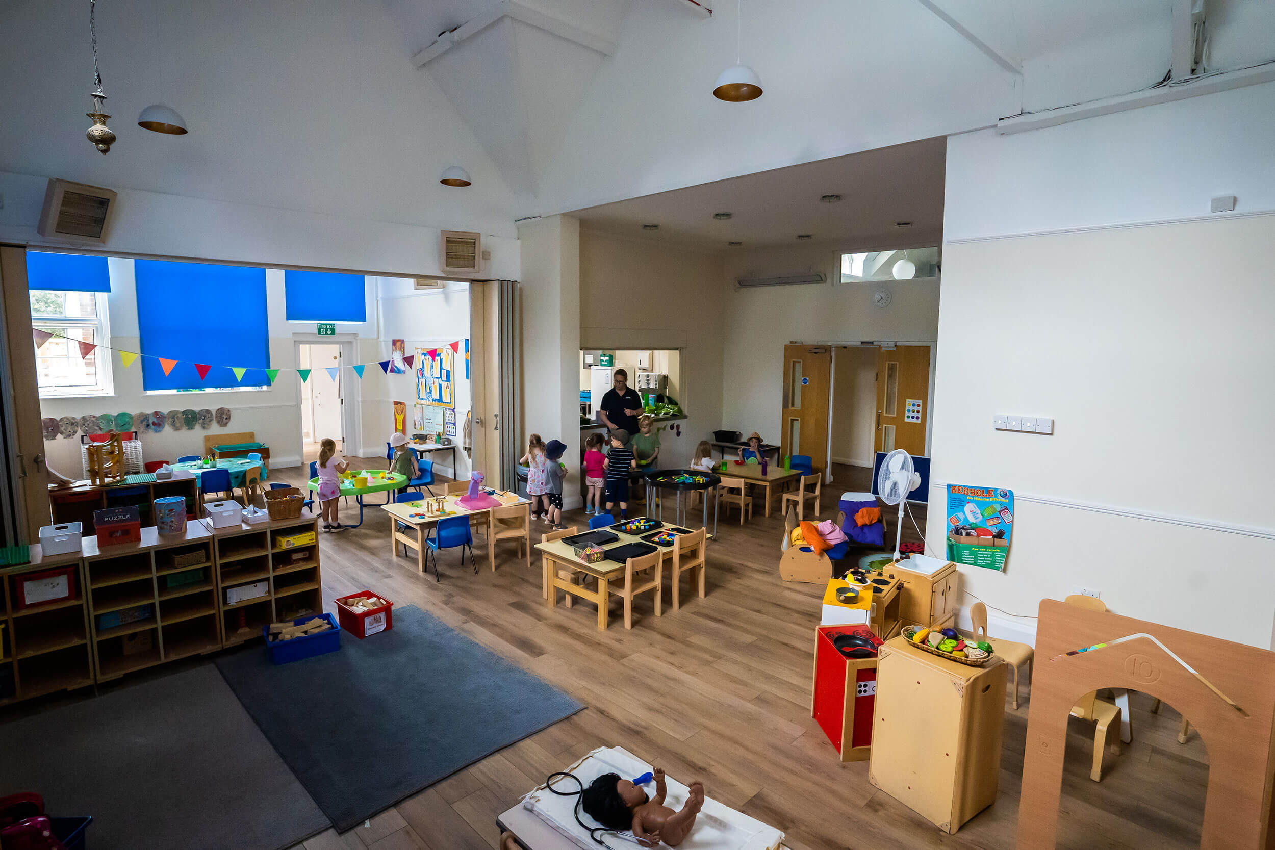 Interior of the Thames Ditton day nursery and daycare in Surrey to show parents what it looks like