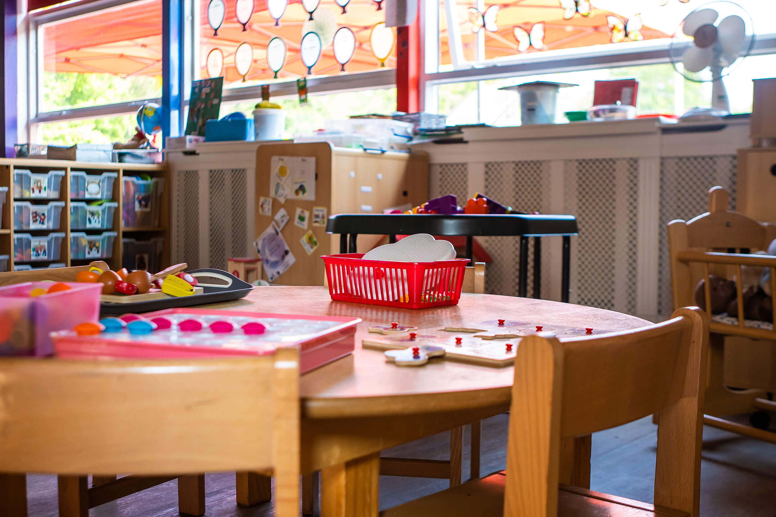 Interior of the Walton on Thames day nursery and daycare in Surrey to show parents what it looks like